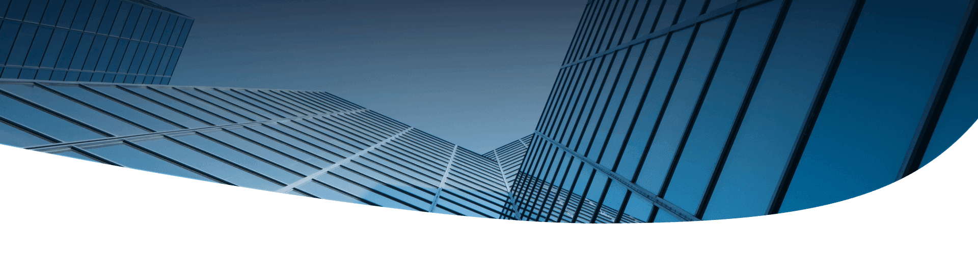 Angle view of modern building with a clear blue sky in the background